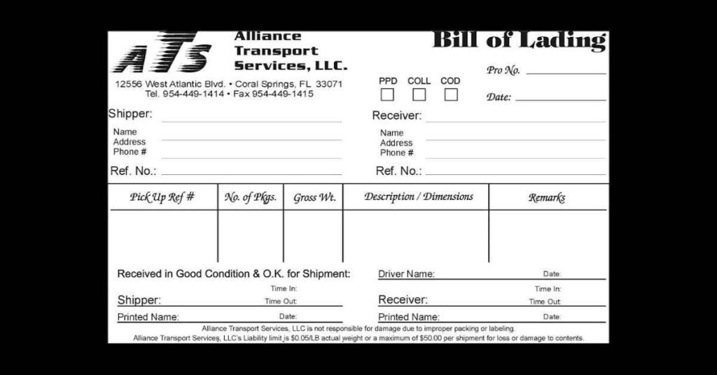 Bill of Sale