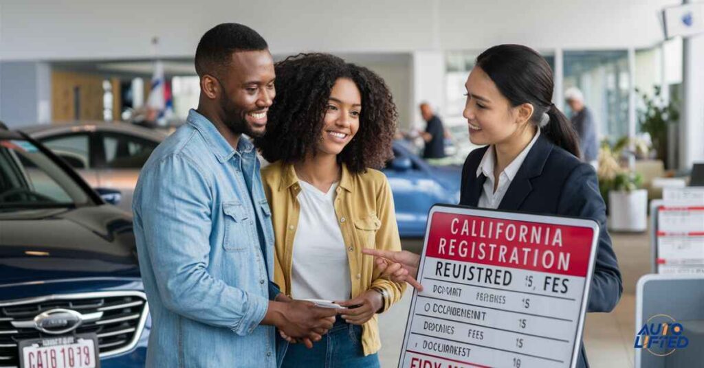 How much to register car in California