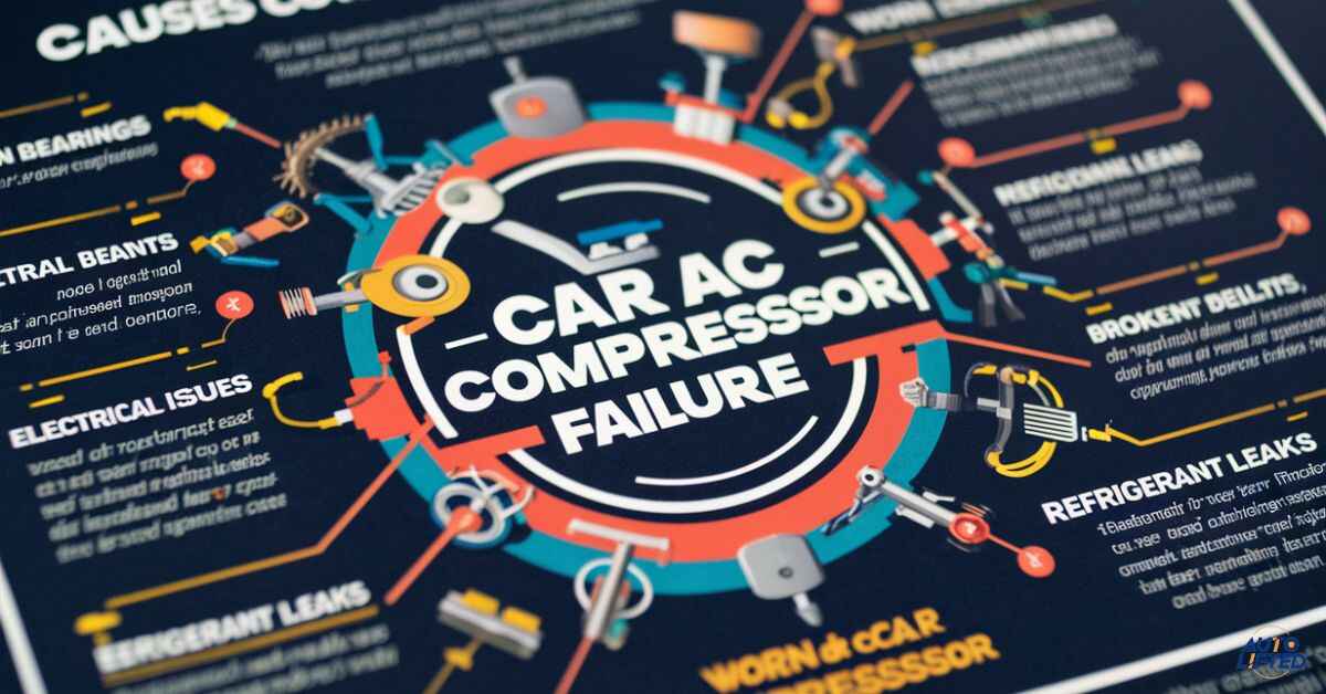 What causes car ac compressor failure